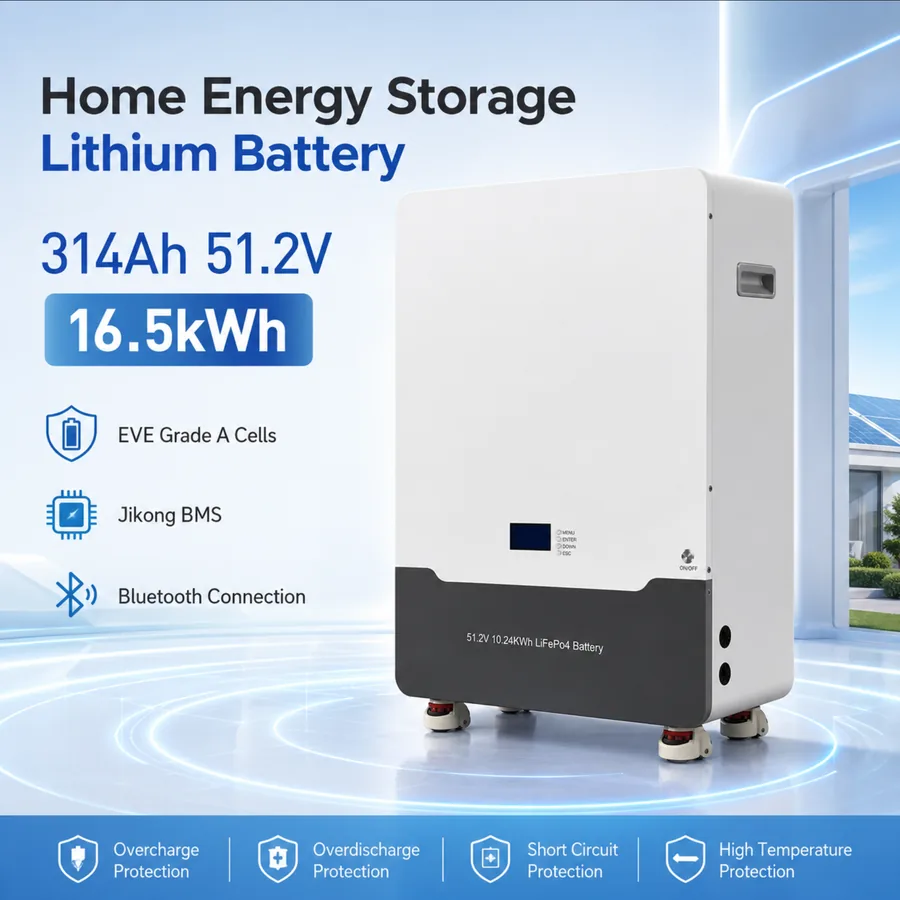 51.2V 314Ah 16.5kWh Home Energy Storage