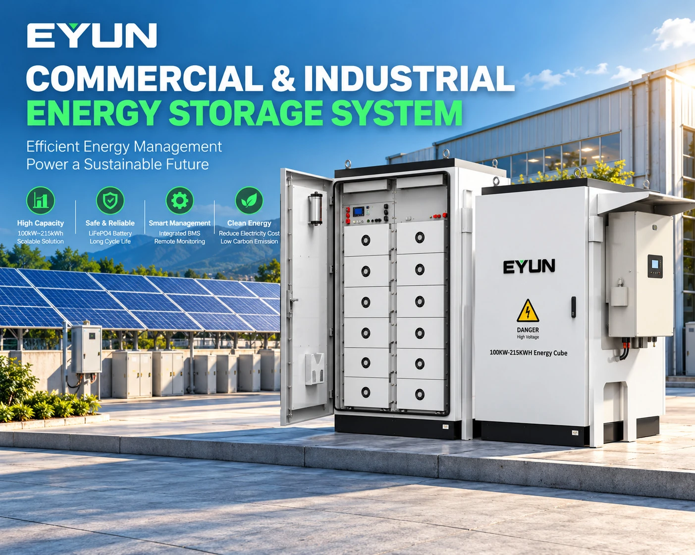 143kWh Outdoor Air-Cooled DC Energy Storage Cabinet