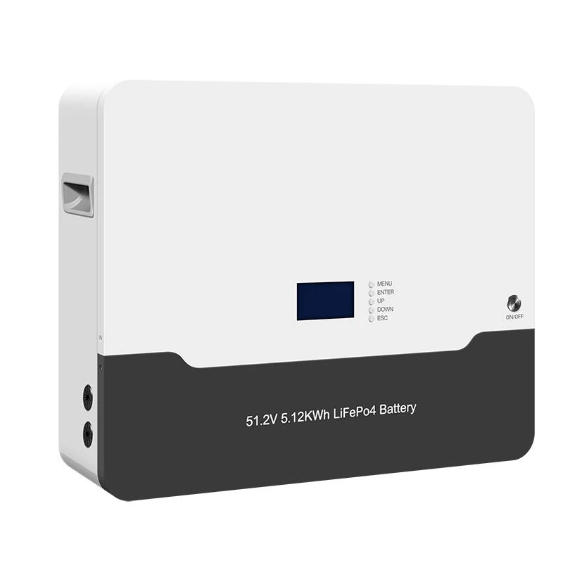 EYUN 51.2V 100Ah 5.12kWh LiFePO4 Wall Mounted Solar Battery with Smart BMS RS485 CAN Communication